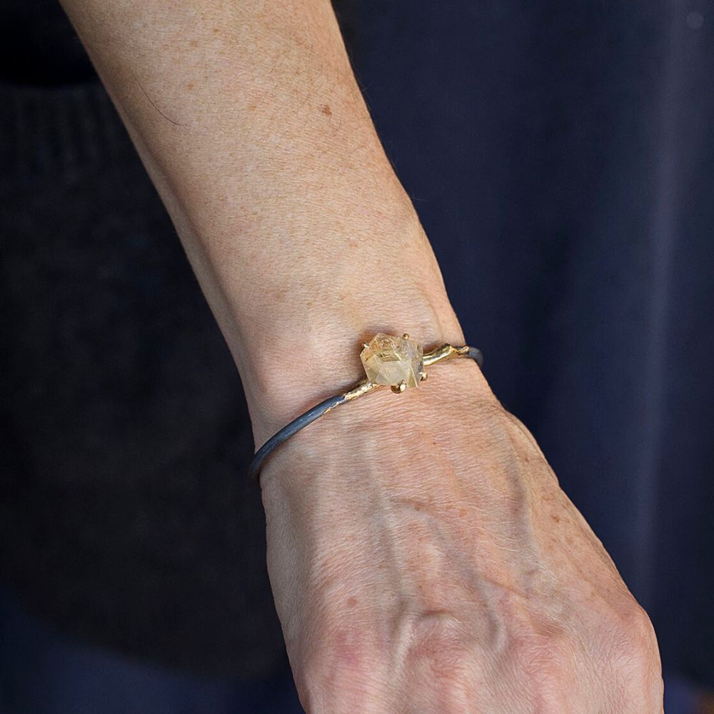 Rutilated Quartz Cuff