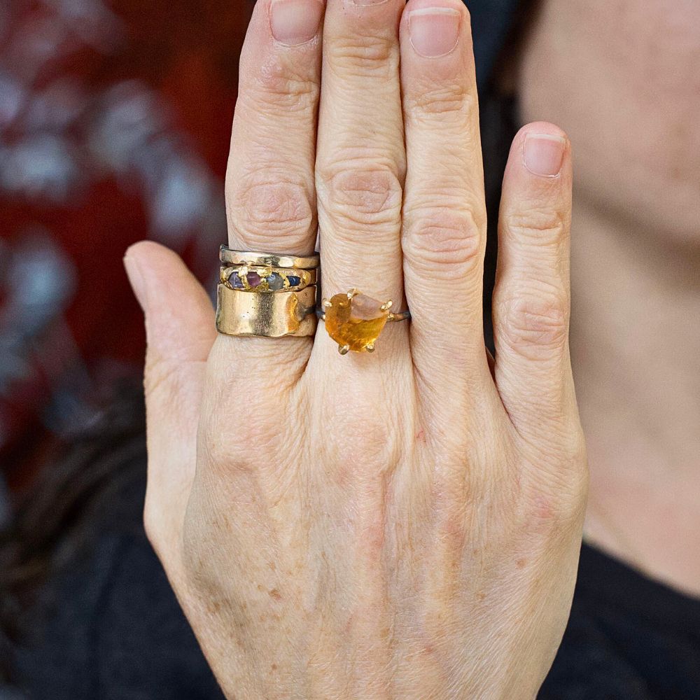 Citrine Medium Stone Ring