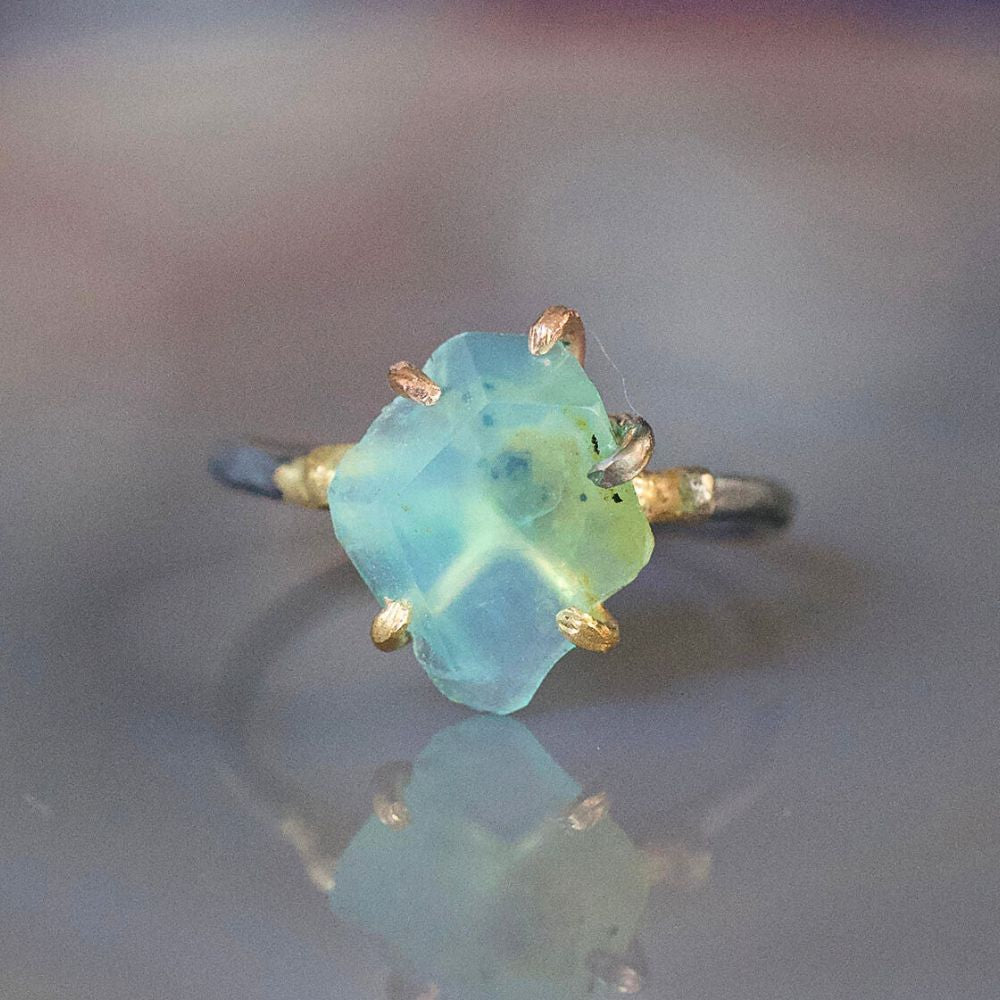 Peruvian Opal Medium Stone Ring