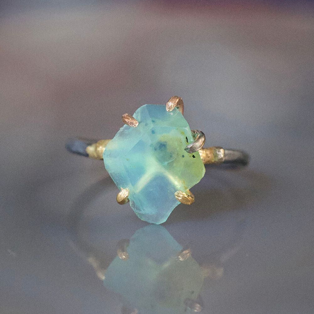 Peruvian Opal Medium Stone Ring