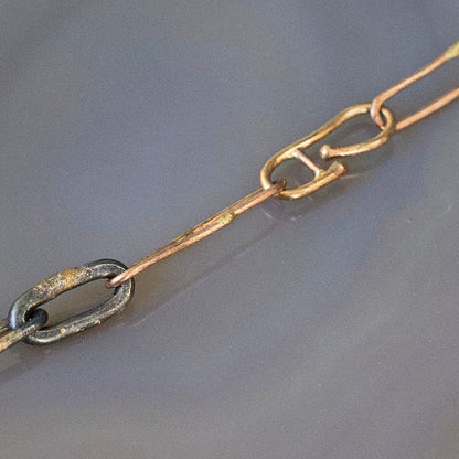 Mixed Metal Heavy Link Chain