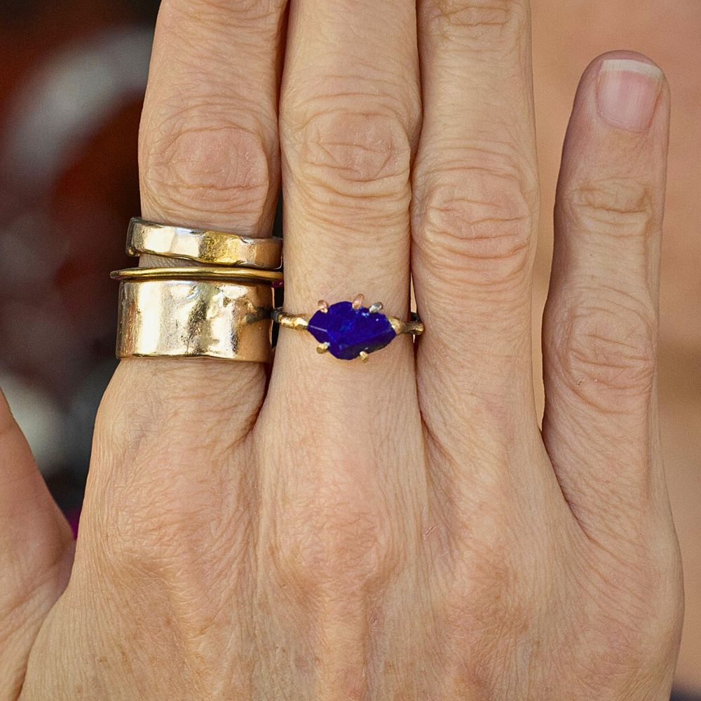 Lapis Small Stone Ring