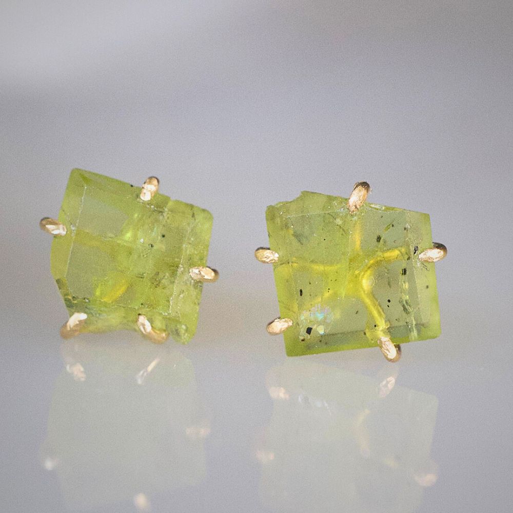 Peridot Medium Stone Studs