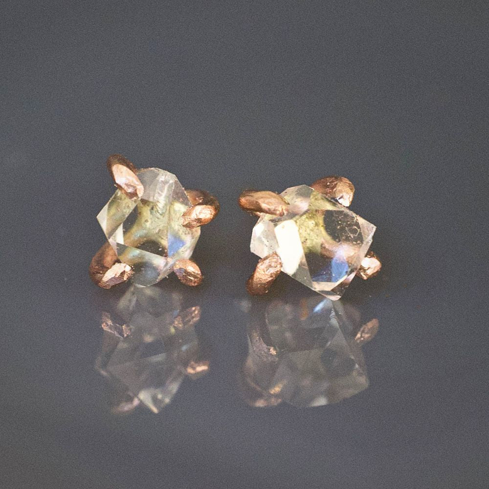 Herkimer Quartz Small Stone Studs