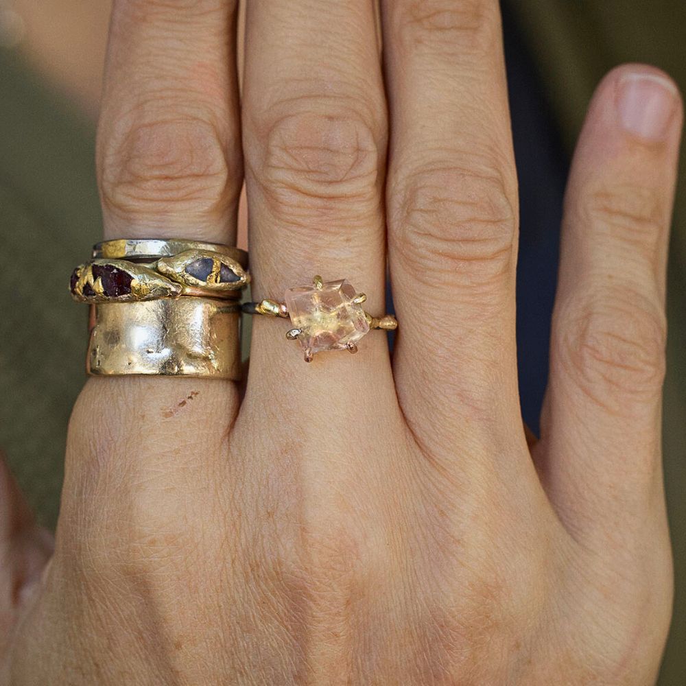 Morganite Small Stone Ring