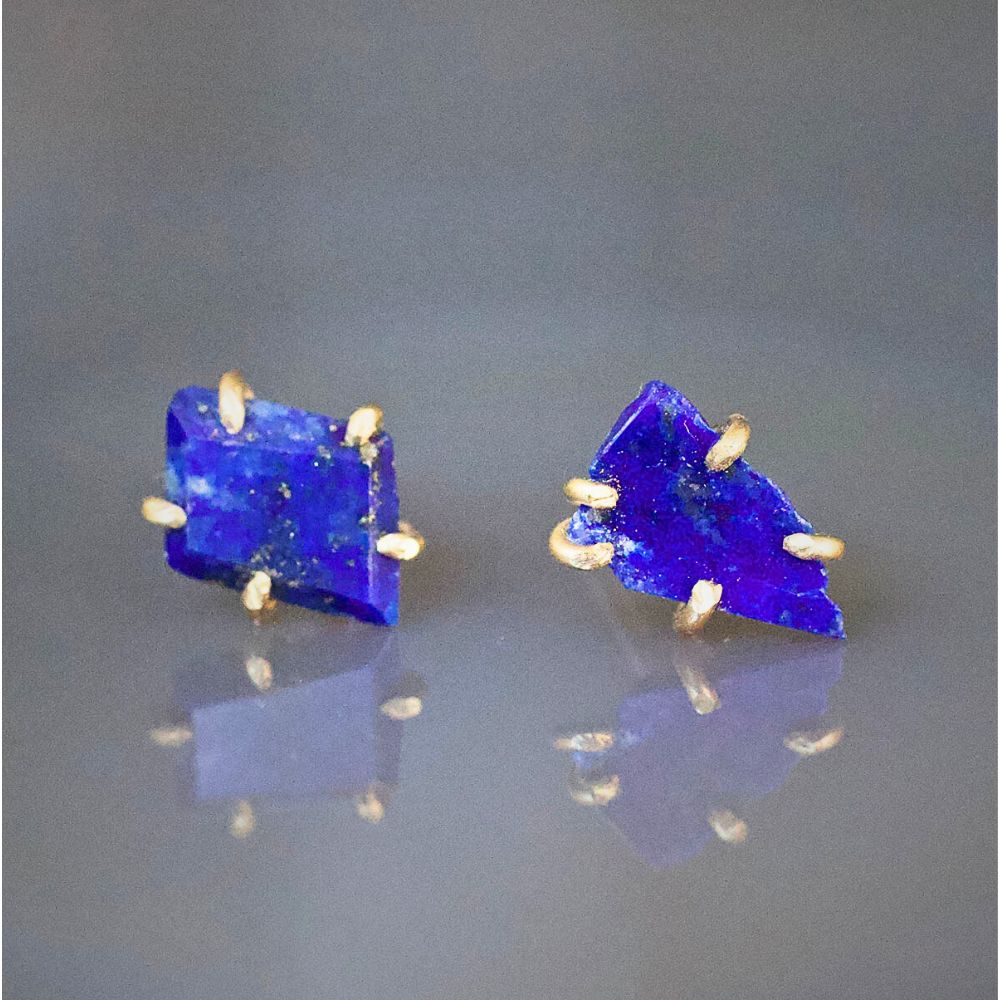 Lapis Small Stone Studs