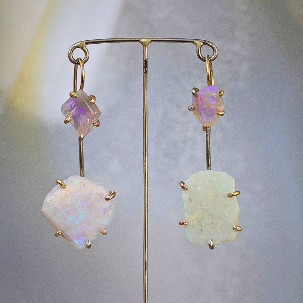 Australian Opal Day to Night Earring Set