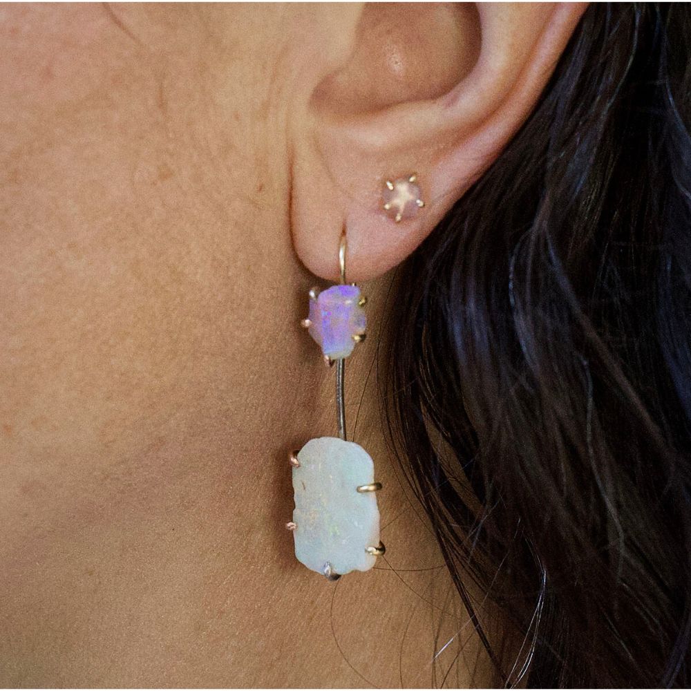 Australian Opal Day to Night Earring Set