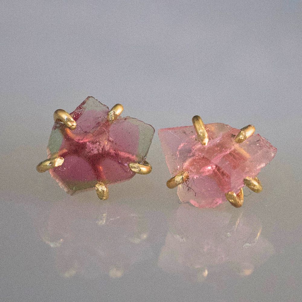 Tourmaline Small Stone Studs