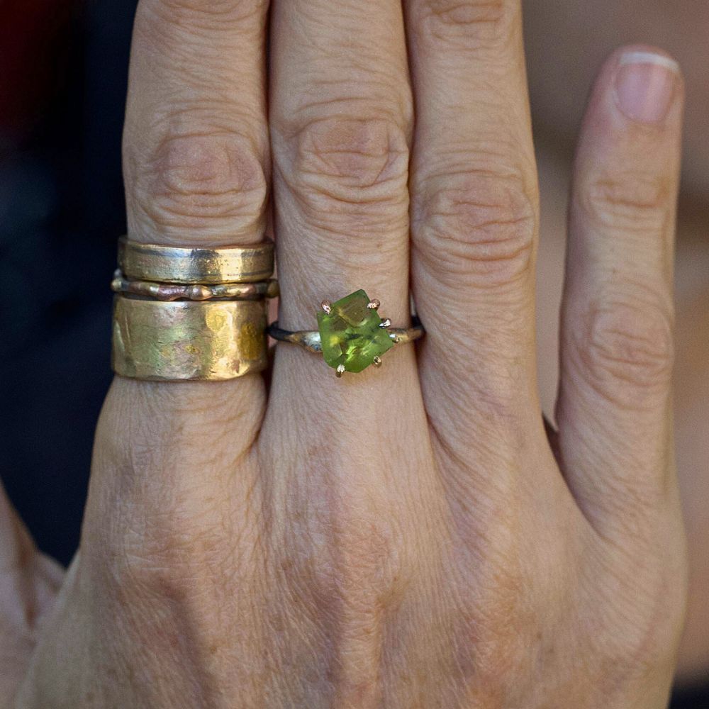 Peridot Small Stone Ring