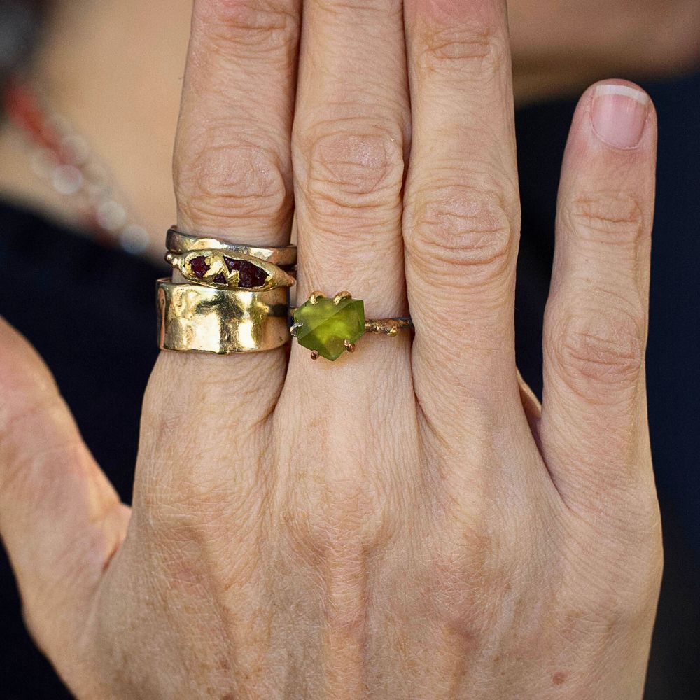 Peridot Small Stone Ring