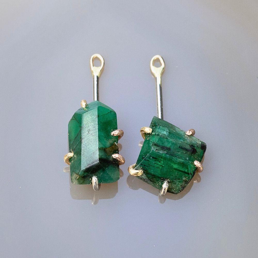 Brazilian Emerald Earring Drops