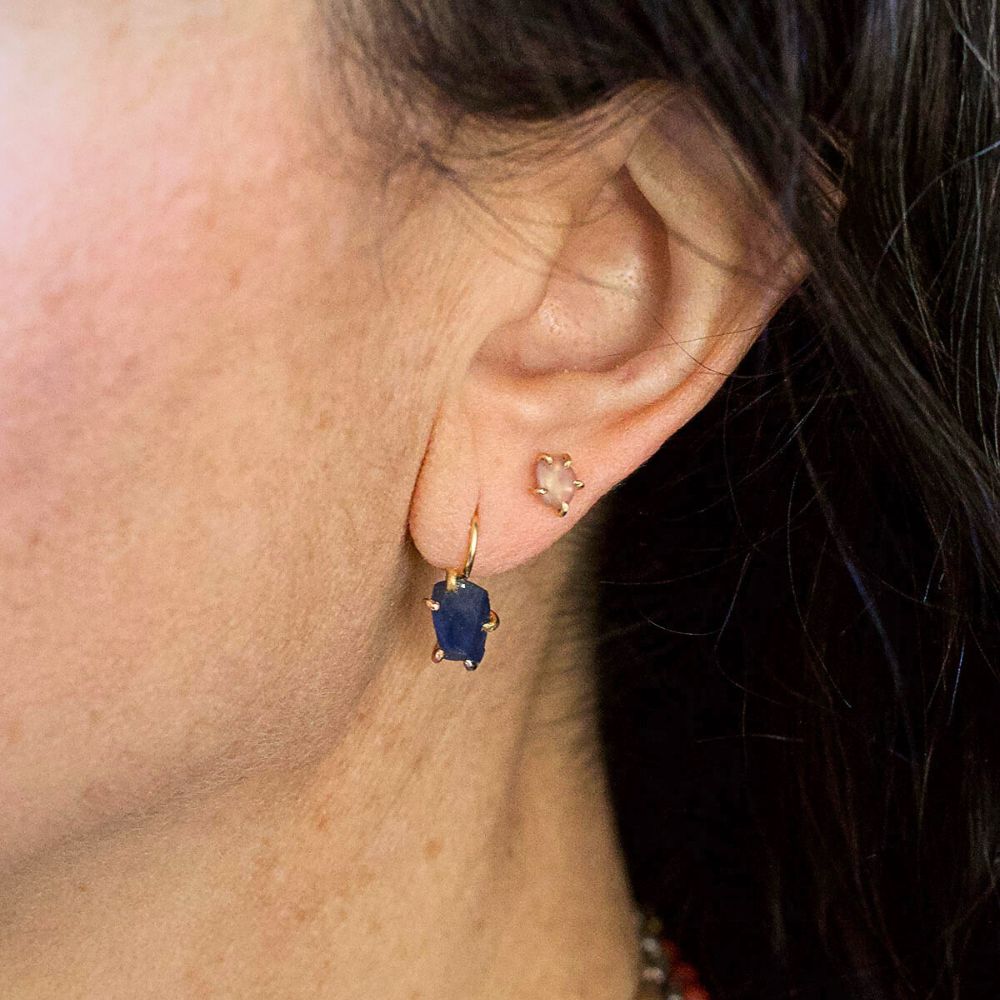 Thai Sapphire Hook Earrings