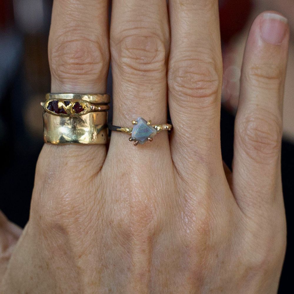 Australian Opal Small Stone Ring