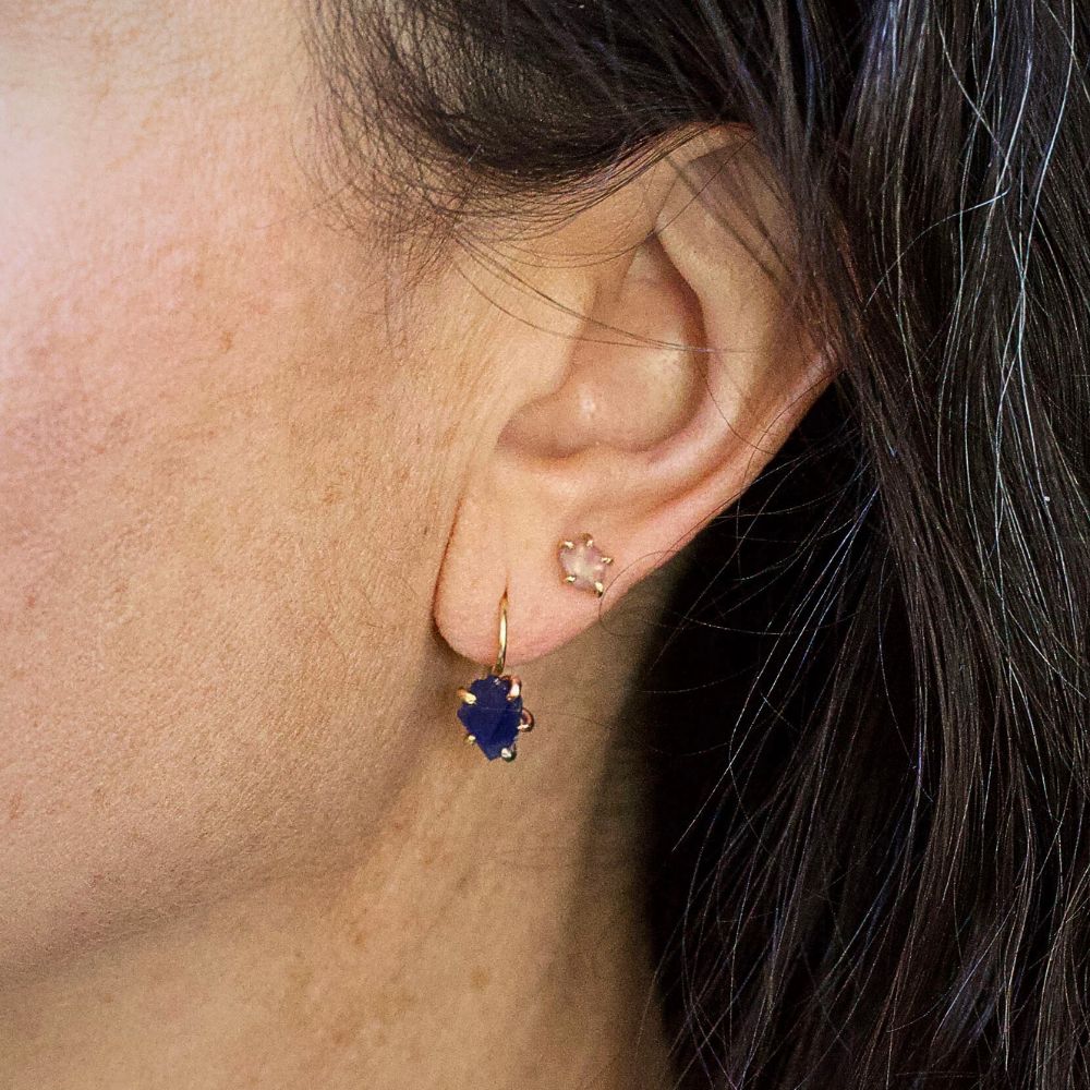 Thai Sapphire Hook Earrings