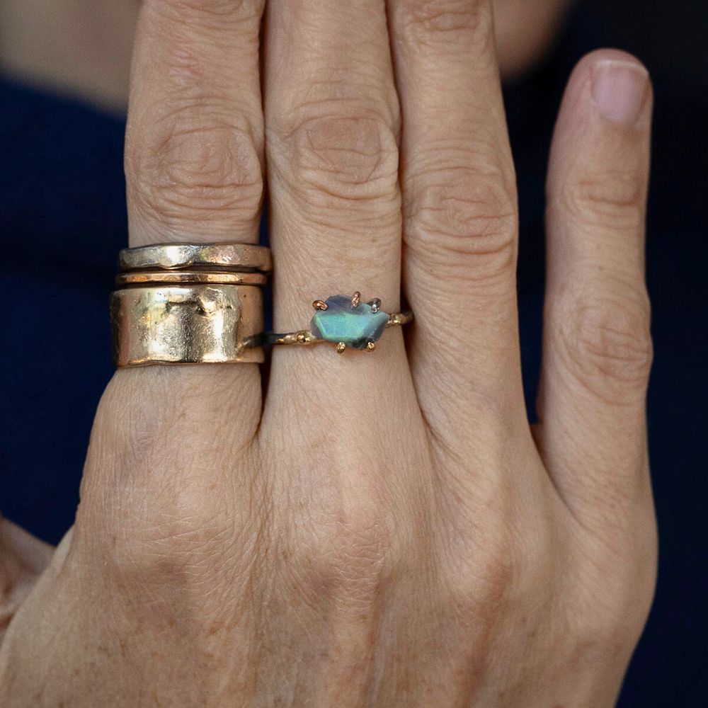 Australian Opal Small Stone Ring