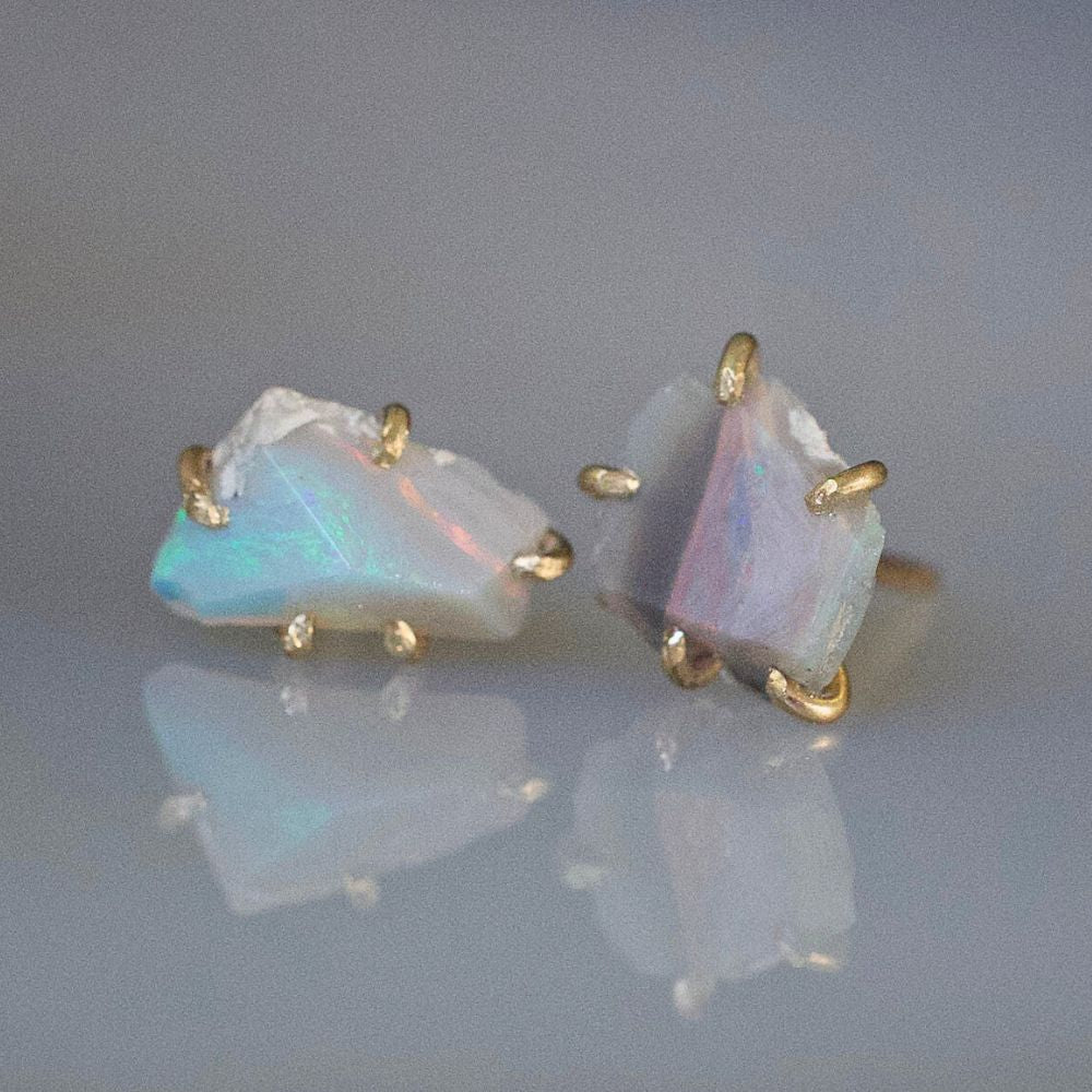 Australian Opal Small Stone Studs