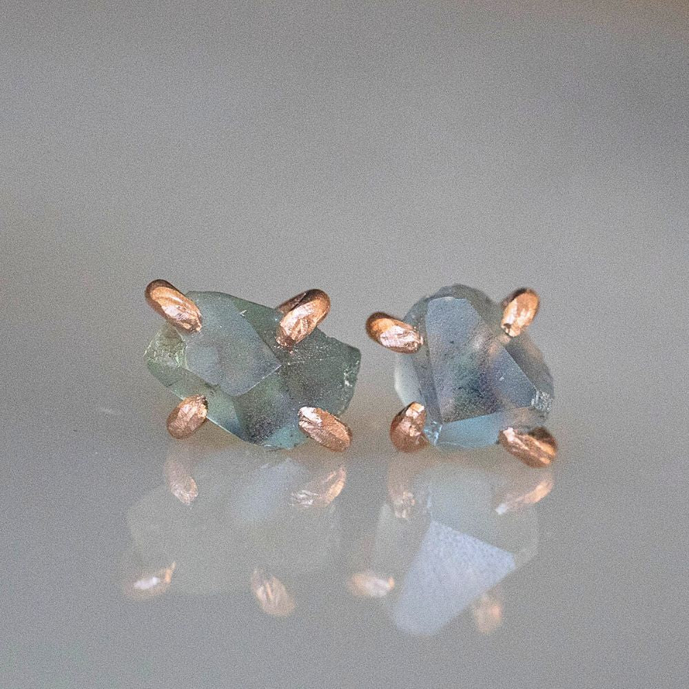 Montana Sapphire Small Stone Studs