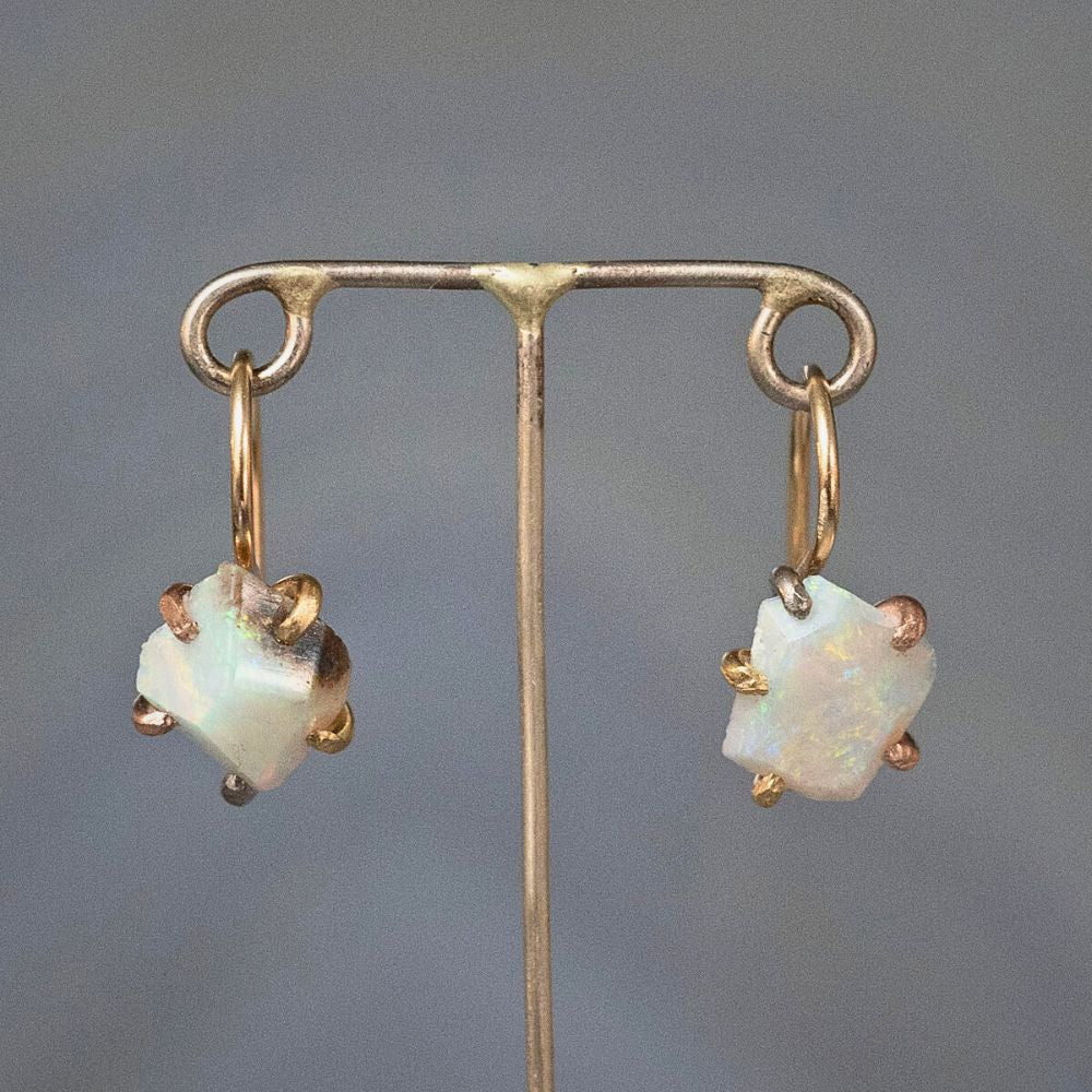 Australian Opal Hook Earrings