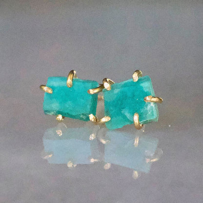 Amazonite Small Stone Studs