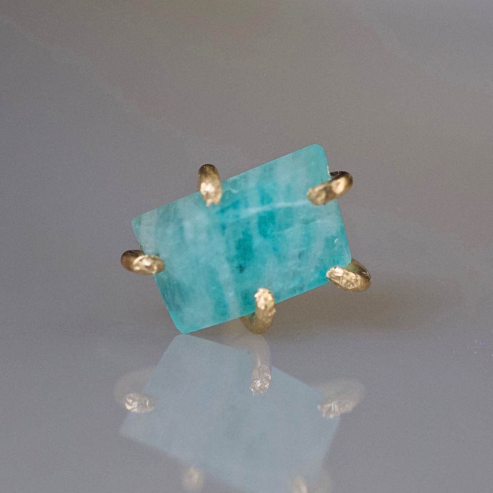 Amazonite Small Stone Single Stud