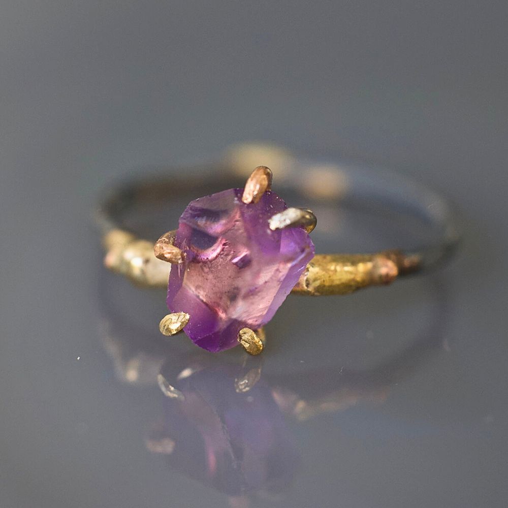 Amethyst Small Stone Ring