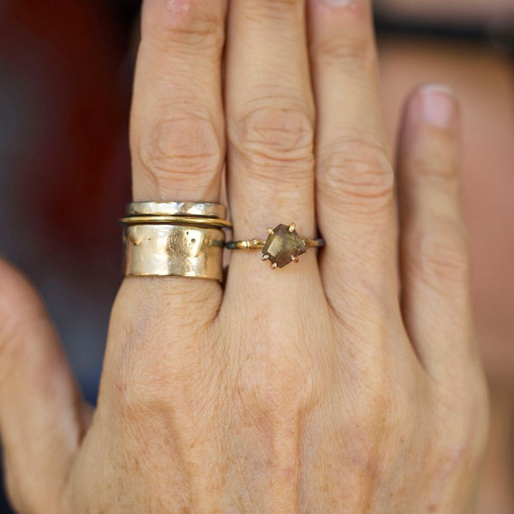 Andalusite Small Stone Ring