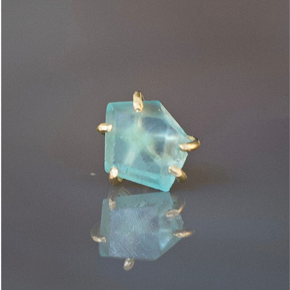 Apatite Single Small Stone Stud