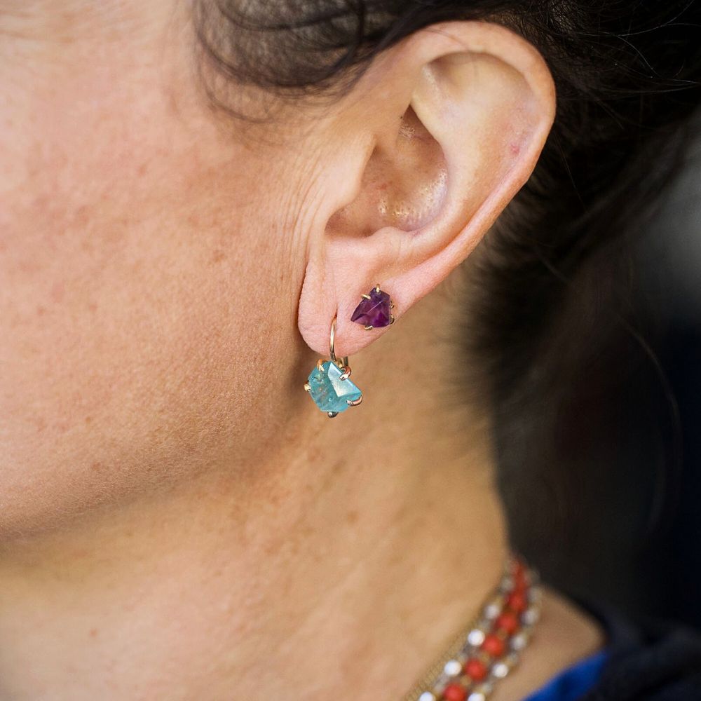 Apatite Single Hook Earring