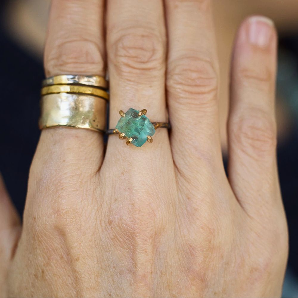 Apatite Small Stone Ring
