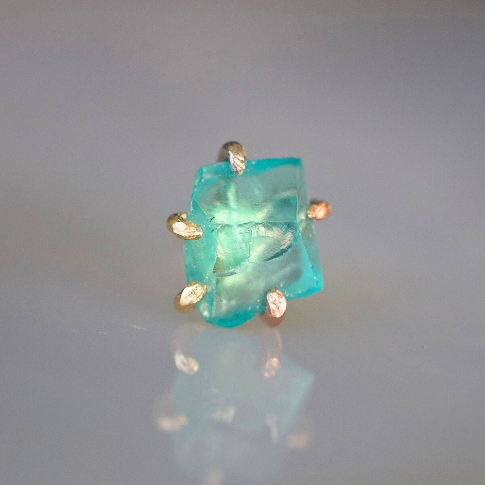 Apatite Large Stone Single Stud