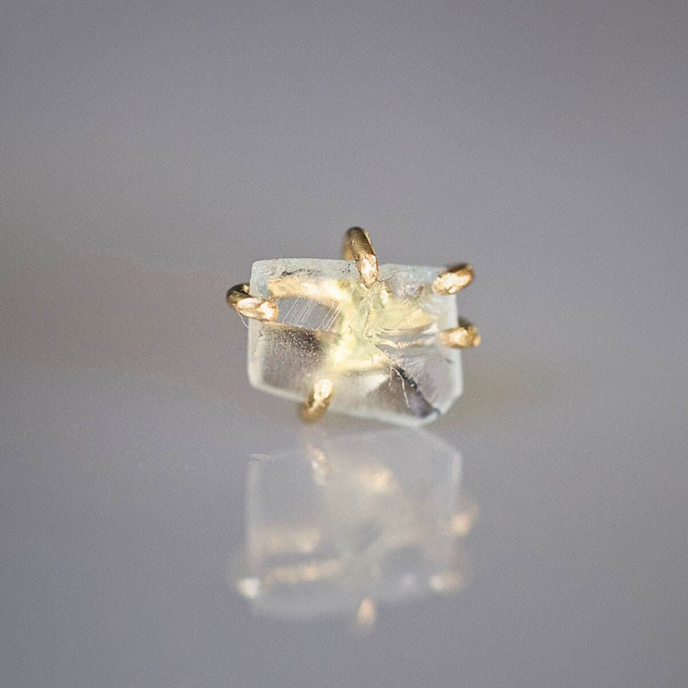 Aquamarine Small Stone Single Stud