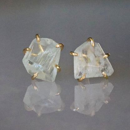 Aquamarine Medium Stone Studs