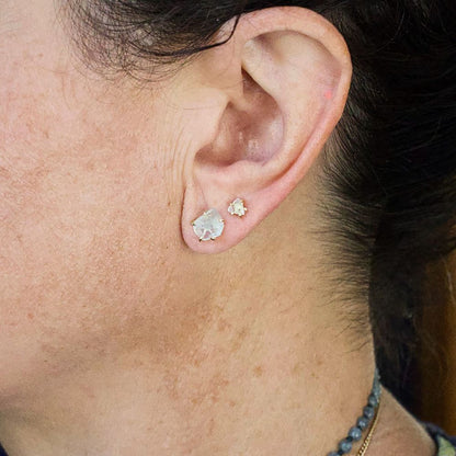 Aquamarine Medium Stone Studs