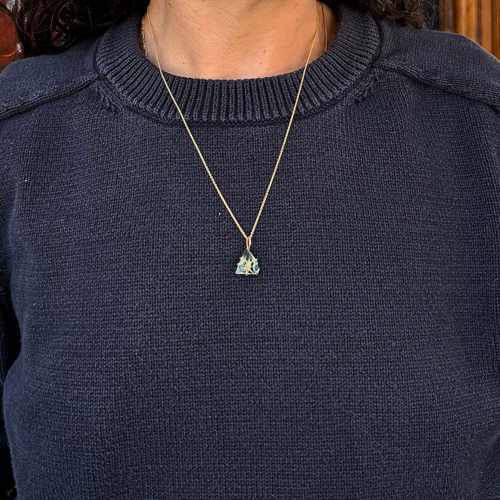 Aquamarine Small Stone Pendant
