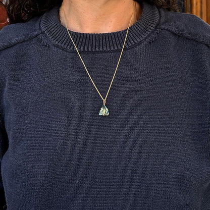 Aquamarine Small Stone Pendant