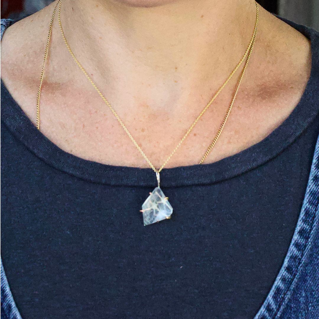 Aquamarine Medium Stone Pendant