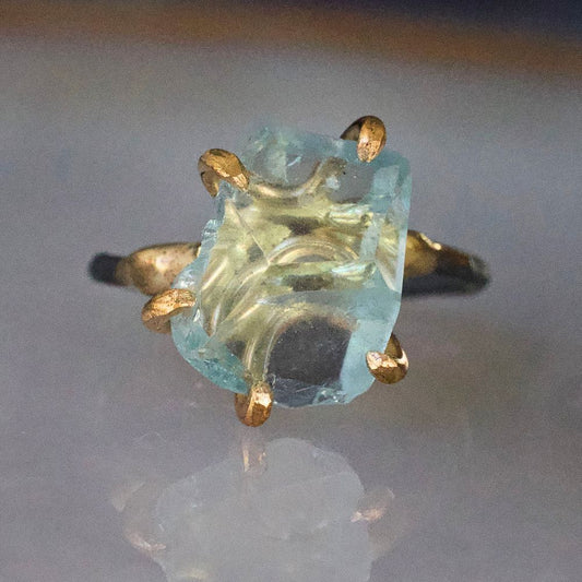 Aquamarine Medium Stone Ring