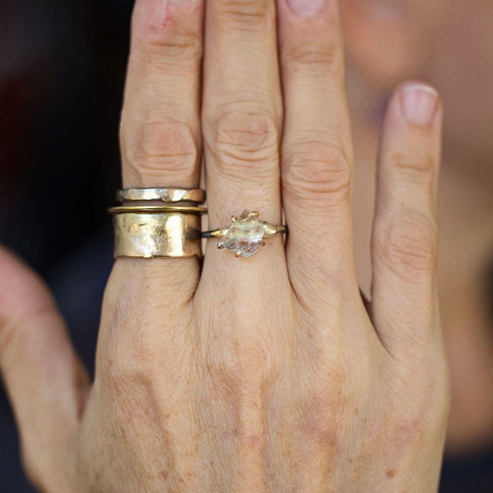 Light Aquamarine Small Stone Ring