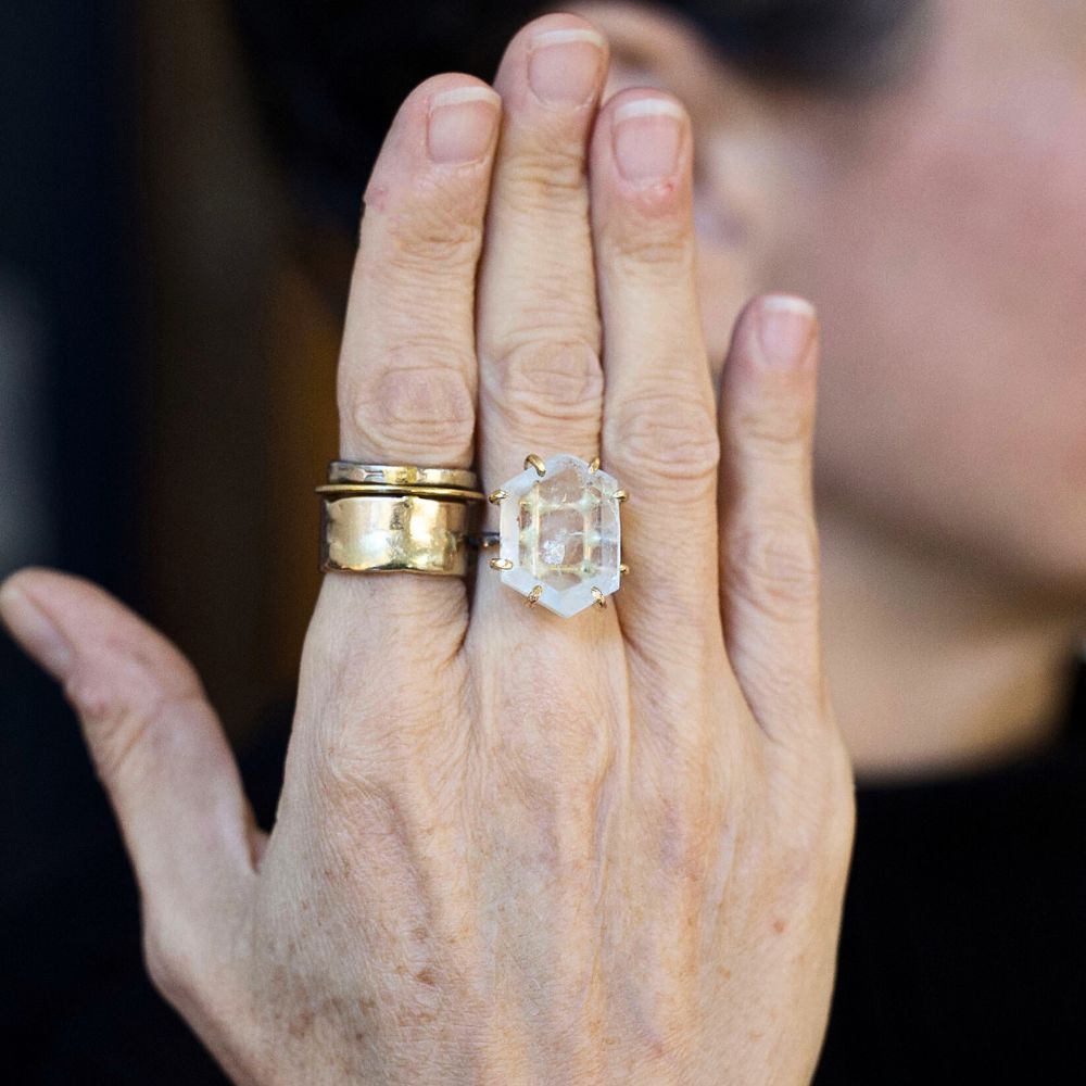 Aquamarine Large Stone Ring