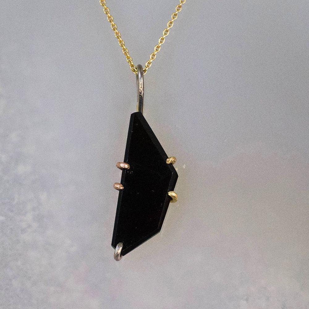 Wyoming Black Jade Medium Stone Pendant