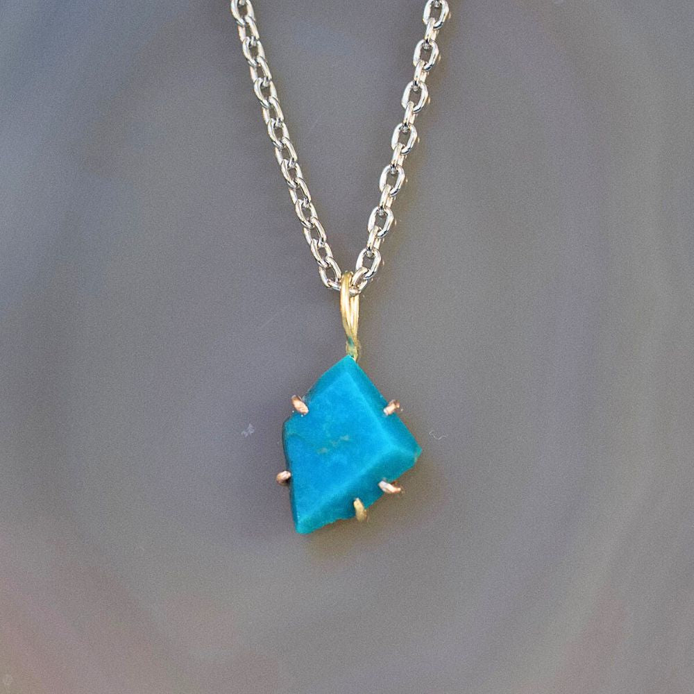 Arizona Turquoise Small Stone Pendant
