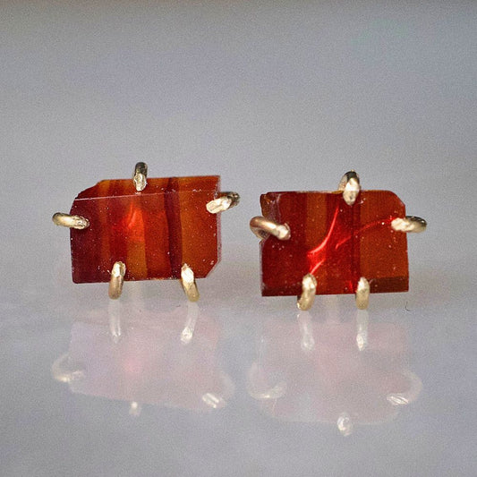 Carnelian Medium Stone Studs