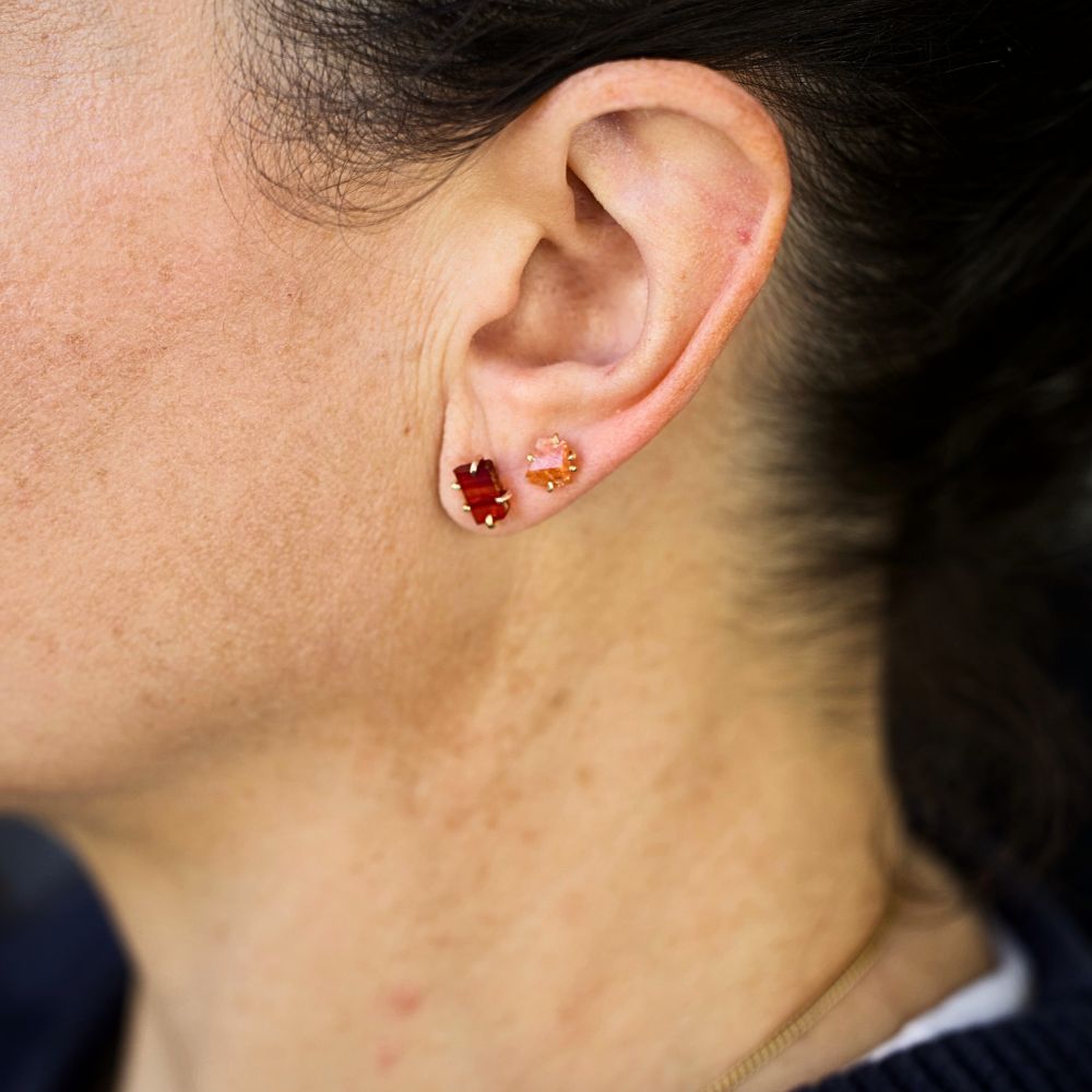 Carnelian Medium Stone Studs