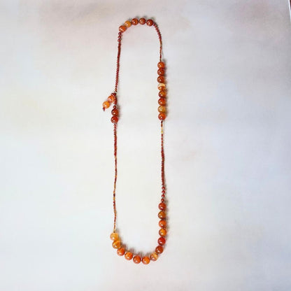 Carnelian Lariat 42 Inches