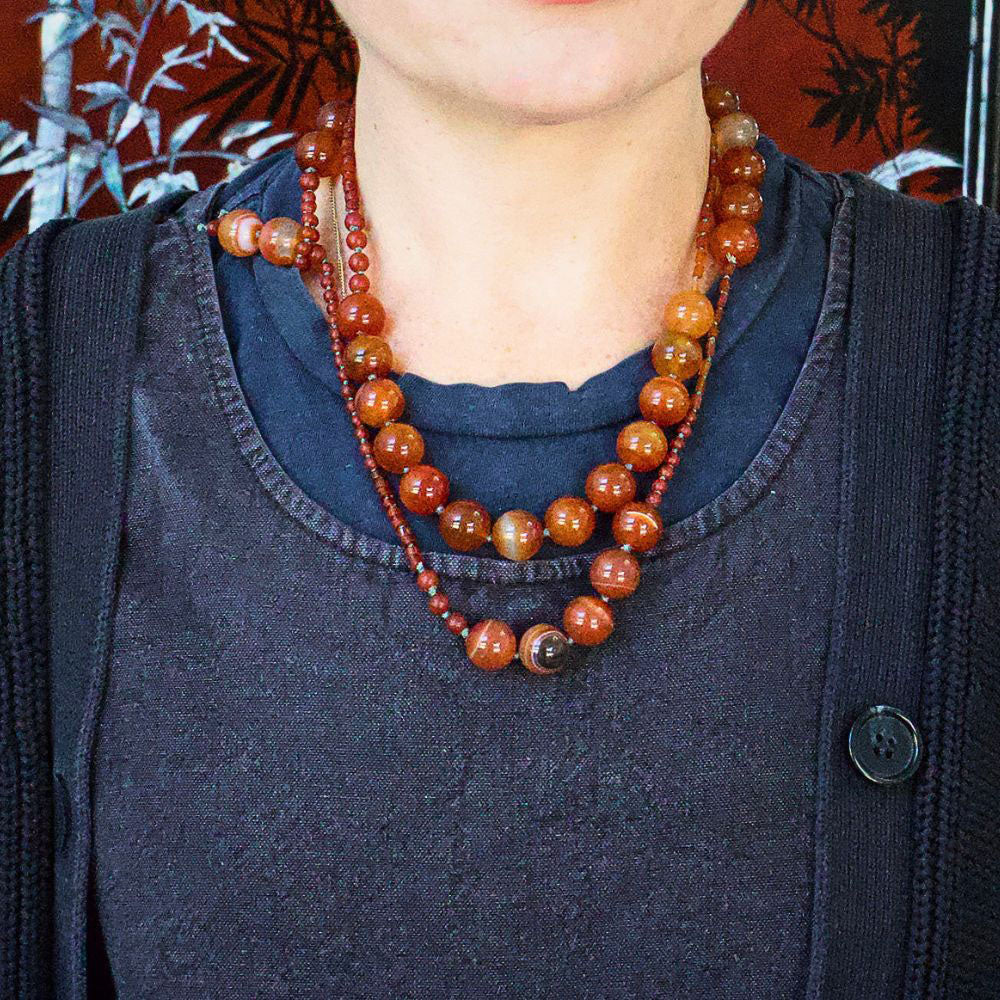 Carnelian Lariat 42 Inches