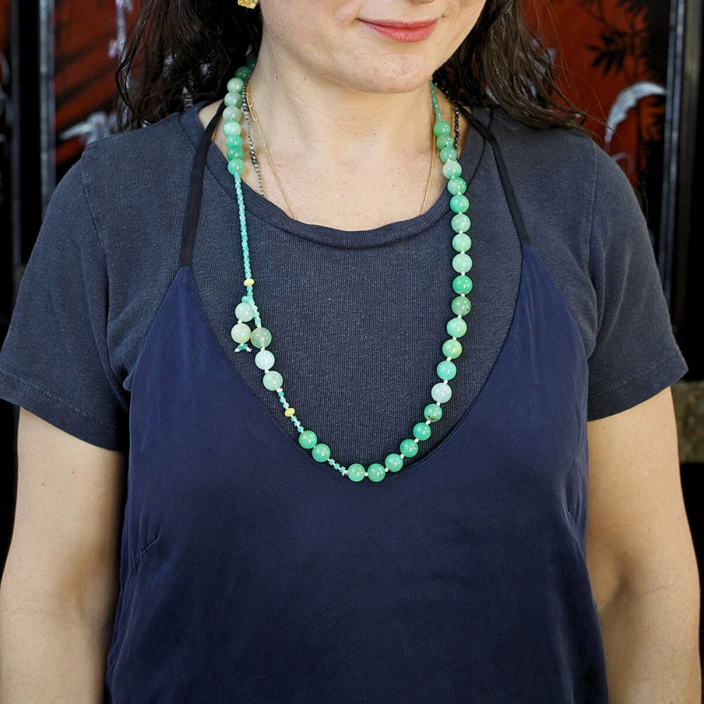 Chrysoprase Lariat