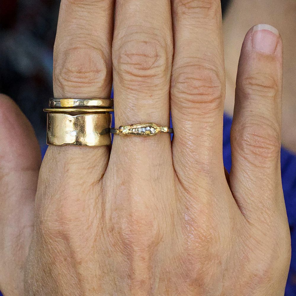 Mixed Diamond Band Mini