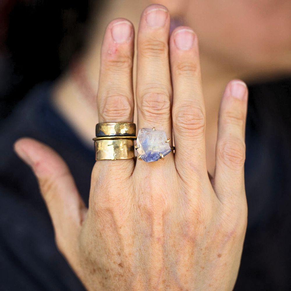 Dumortierite Large Stone Ring