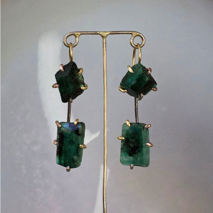 Emerald Day to Night Earrings